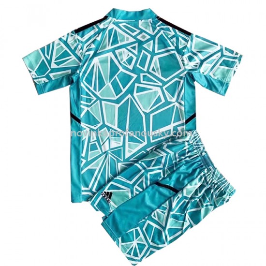 RB Leipzig Dres Brankářské Domácí Fotbalové Dresy pro Děti 2022-2023 Krátký Rukáv