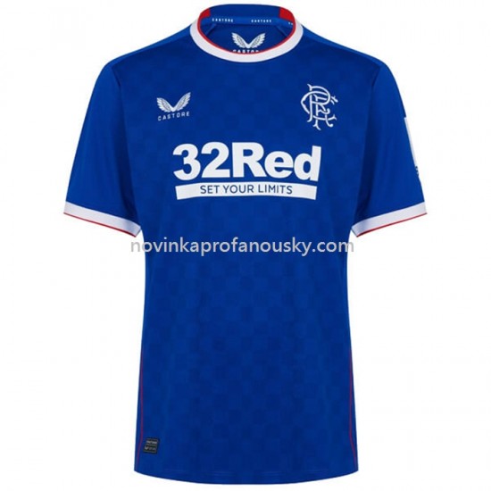 Rangers Dres Domácí Fotbalové Dresy pro Muže 2022-2023 Krátký Rukáv