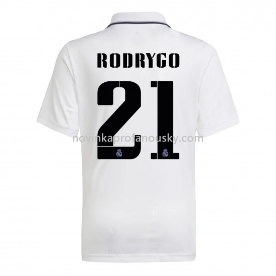 Real Madrid Dres Rodrygo 21 Domácí Fotbalové Dresy pro Muže 2022-2023 Krátký Rukáv