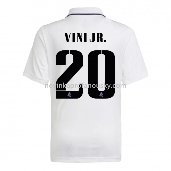 Real Madrid Dres Vini Jr. 20 Domácí Fotbalové Dresy pro Muže 2022-2023 Krátký Rukáv