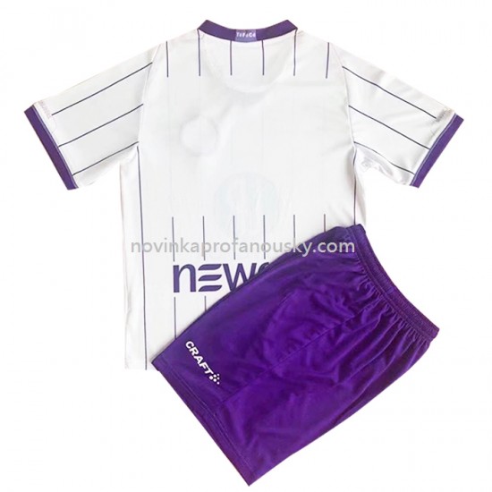 Toulouse FC Dres Domácí Fotbalové Dresy pro Děti 2022-2023 Krátký Rukáv