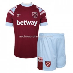West Ham United Dres Domácí Fotbalové Dresy pro Děti 2022-2023 Krátký Rukáv