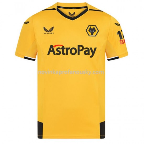 Wolverhampton Wanderers Dres Domácí Fotbalové Dresy pro Muže 2022-2023 Krátký Rukáv