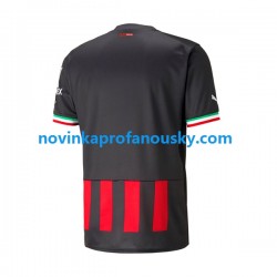 AC Milán Dres Domácí Fotbalové Dresy pro Muže 2022-2023 Krátký rukáv