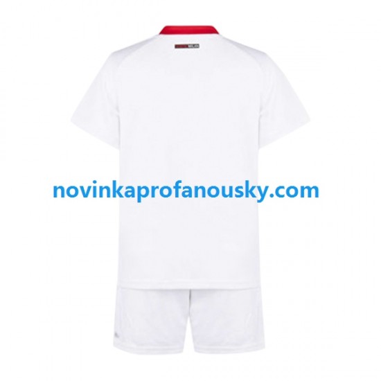 AC Milán Dres Venkovní Fotbalové Dresy pro Děti 2022-2023 Krátký rukáv