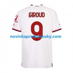 AC Milán Dres Olivier Giroud 9 Venkovní Fotbalové Dresy pro Muže 2022-2023 Krátký rukáv