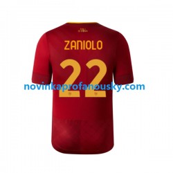 AS Řím Dres Zaniolo 22 Domácí Fotbalové Dresy pro Muže 2022-2023 Krátký rukáv