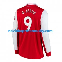 Arsenal Dres Gabriel Jesus 9 Domácí Fotbalové Dresy pro Muže 2022-2023 Dlouhý rukáv
