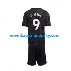 Arsenal Dres Gabriel Jesus 9 Venkovní Fotbalové Dresy pro Děti 2022-2023 Krátký rukáv