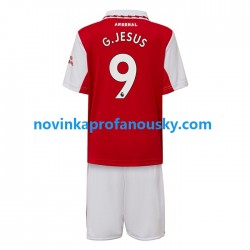 Arsenal Dres Gabriel Jesus 9 Domácí Fotbalové Dresy pro Děti 2022-2023 Krátký rukáv