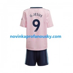 Arsenal Dres Gabriel Jesus 9 Alternativní Fotbalové Dresy pro Děti 2022-2023 Krátký rukáv