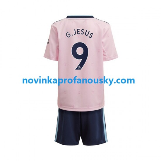 Arsenal Dres Gabriel Jesus 9 Alternativní Fotbalové Dresy pro Děti 2022-2023 Krátký rukáv