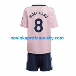 Arsenal Dres Odegaard 8 Alternativní Fotbalové Dresy pro Děti 2022-2023 Krátký rukáv