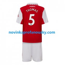 Arsenal Dres Thomas Partey 5 Domácí Fotbalové Dresy pro Děti 2022-2023 Krátký rukáv