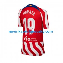 Atlético Madrid Dres Alvaro Morata 19 Domácí Fotbalové Dresy pro Muže 2022-2023 Krátký rukáv