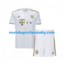 FC Bayern Mnichov Dres Venkovní Fotbalové Dresy pro Děti 2022-2023 Krátký rukáv