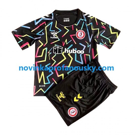 Bristol City Dres Brankářské Domácí Fotbalové Dresy pro Děti 2022-2023 Krátký rukáv