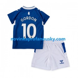 Everton Dres Gordon 10 Domácí Fotbalové Dresy pro Děti 2022-2023 Krátký rukáv