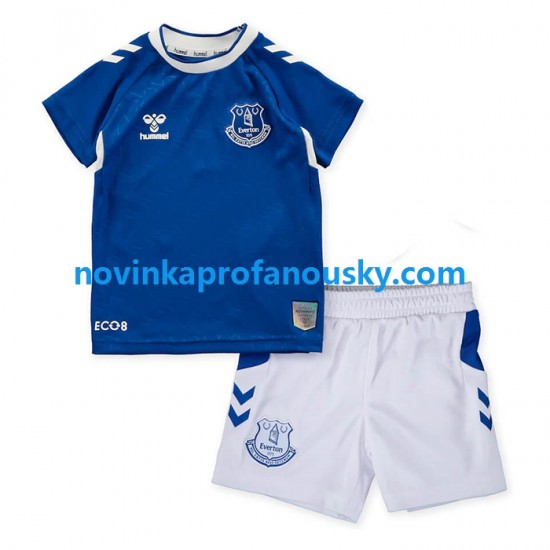 Everton Dres Domácí Fotbalové Dresy pro Děti 2022-2023 Krátký rukáv