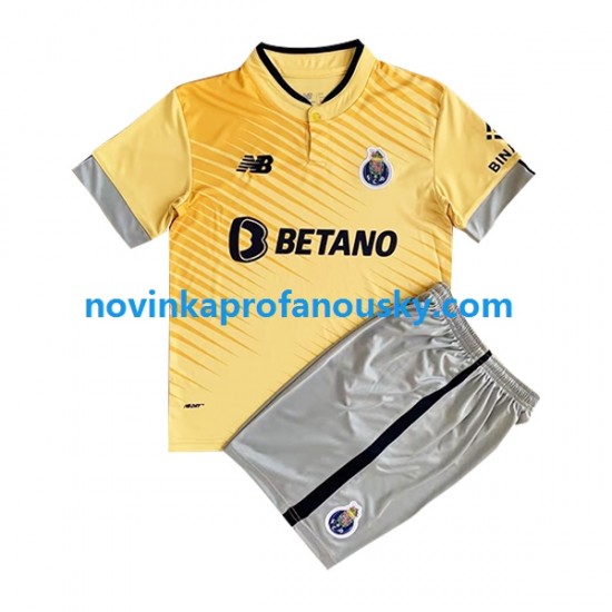 FC Porto Dres Venkovní Fotbalové Dresy pro Děti 2022-2023 Krátký rukáv