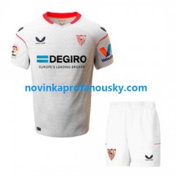 Sevilla FC Dres Domácí Fotbalové Dresy pro Děti 2022-2023 Krátký rukáv