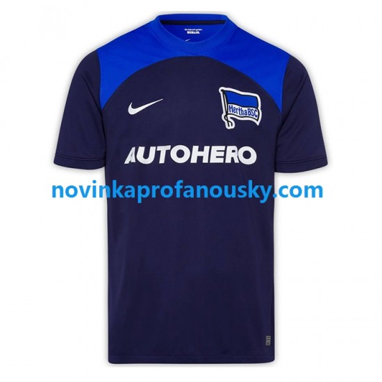Hertha BSC Dres Venkovní Fotbalové Dresy pro Muže 2022-2023 Krátký rukáv