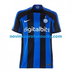 Inter Milán Dres Domácí Fotbalové Dresy pro Muže 2022-2023 Krátký rukáv
