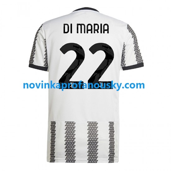 Juventus Dres Di Maria 22 Domácí Fotbalové Dresy pro Muže 2022-2023 Krátký rukáv