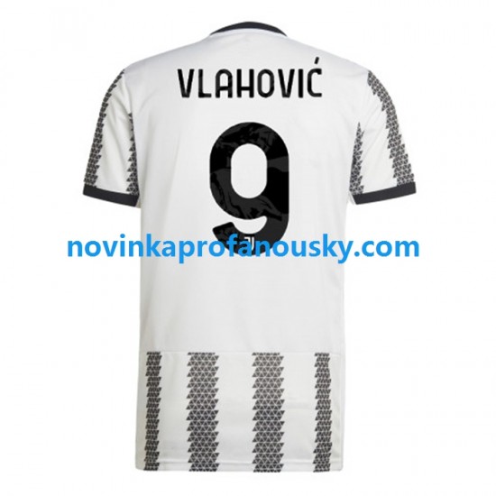 Juventus Dres Vlahovic 9 Domácí Fotbalové Dresy pro Muže 2022-2023 Krátký rukáv