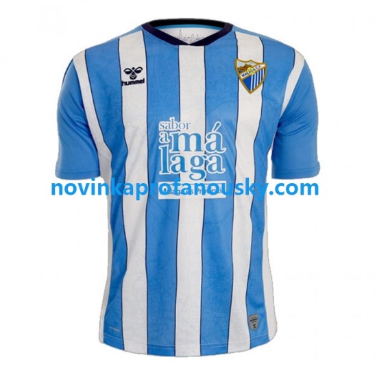 Málaga CF Dres Domácí Fotbalové Dresy pro Muže 2022-2023 Krátký rukáv