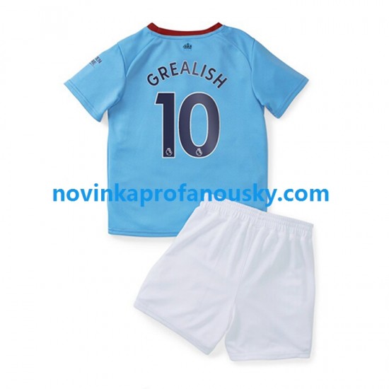 Manchester City Dres Grealish 10 Domácí Fotbalové Dresy pro Děti 2022-2023 Krátký rukáv