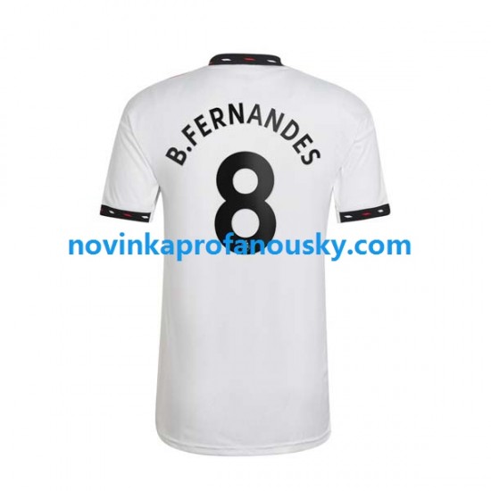 Manchester United Dres Bruno Fernandes 8 Venkovní Fotbalové Dresy pro Muže 2022-2023 Krátký rukáv