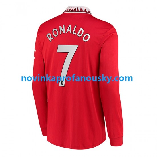 Manchester United Dres Cristiano Ronaldo 7 Domácí Fotbalové Dresy pro Muže 2022-2023 Dlouhý rukáv