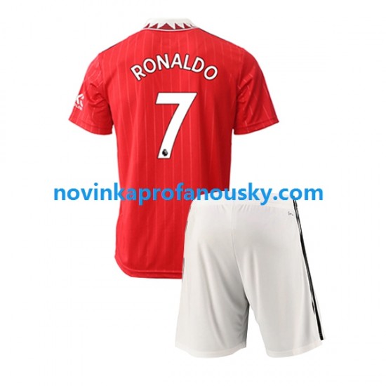 Manchester United Dres Cristiano Ronaldo 7 Domácí Fotbalové Dresy pro Děti 2022-2023 Krátký rukáv
