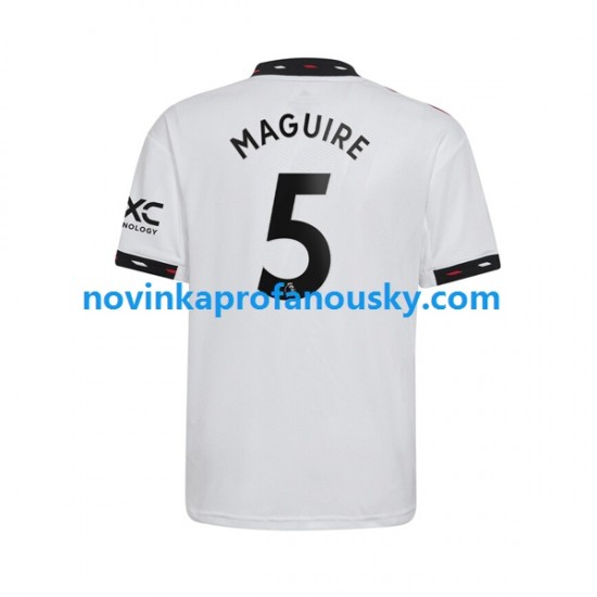 Manchester United Dres Harry Maguire 5 Venkovní Fotbalové Dresy pro Muže 2022-2023 Krátký rukáv