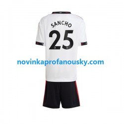 Manchester United Dres Jadon Sancho 25 Venkovní Fotbalové Dresy pro Muže pro Děti 2022-2023 Krátký rukáv