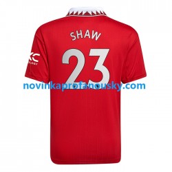 Manchester United Dres Luke Shaw 23 Domácí Fotbalové Dresy pro Muže 2022-2023 Krátký rukáv