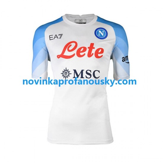 SSC Neapol Dres Venkovní Fotbalové Dresy pro Muže 2022-2023 Krátký rukáv