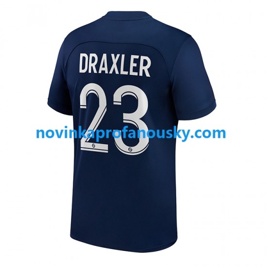 Paris Saint-Germain Dres Draxler 23 Domácí Fotbalové Dresy pro Muže 2022-2023 Krátký rukáv