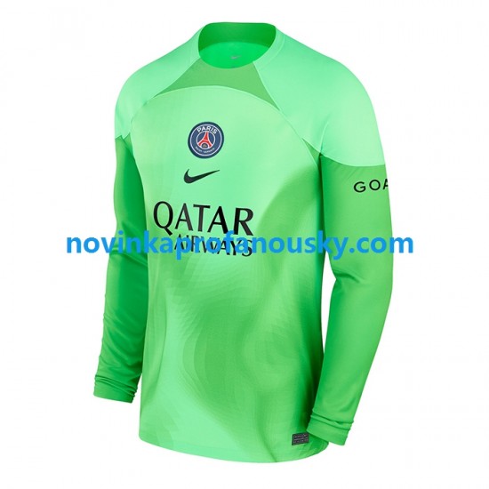 Paris Saint-Germain Dres Brankářské Domácí Fotbalové Dresy pro Muže 2022-2023 Dlouhý rukáv