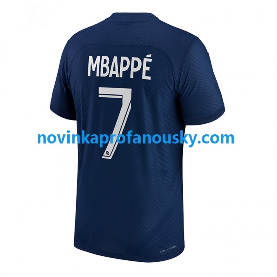 Paris Saint-Germain Dres Mbappé 7 Domácí Fotbalové Dresy pro Muže 2022-2023 Krátký rukáv