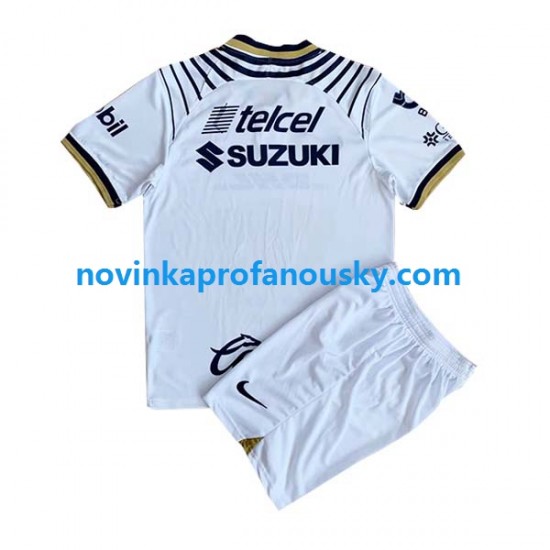 Pumas UNAM Dres Domácí Fotbalové Dresy pro Děti 2022-2023 Krátký rukáv