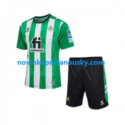 Real Betis Dres Domácí Fotbalové Dresy pro Děti 2022-2023 Krátký rukáv