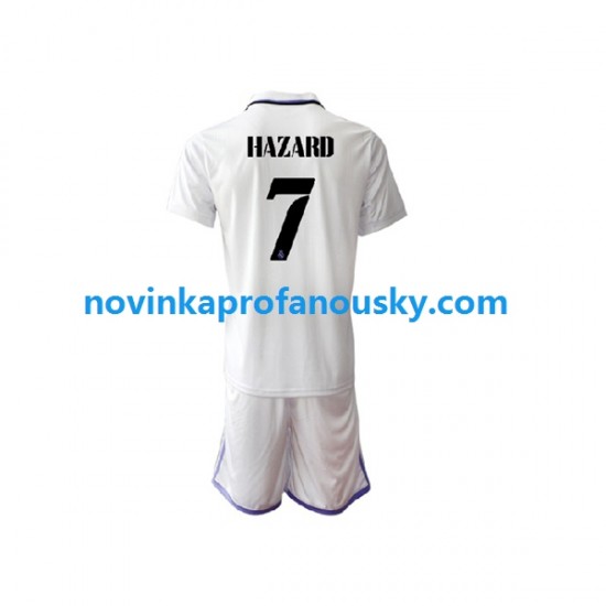 Real Madrid Dres Eden Hazard 7 Domácí Fotbalové Dresy pro Děti 2022-2023 Krátký rukáv