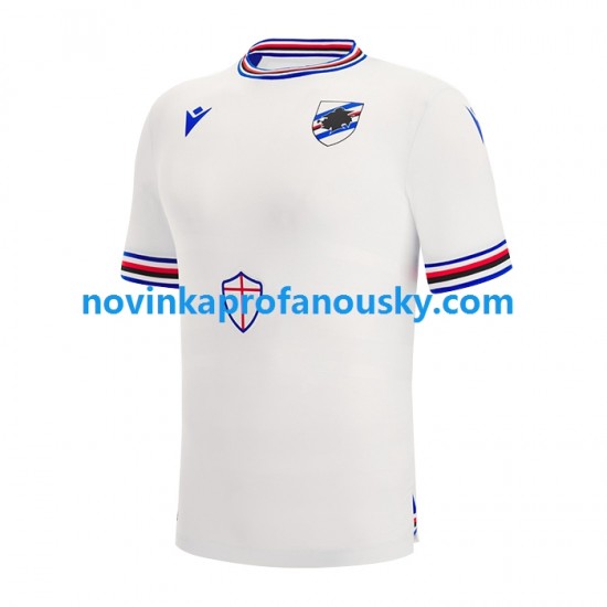 Sampdoria Dres Venkovní Fotbalové Dresy pro Muže 2022-2023 Krátký rukáv