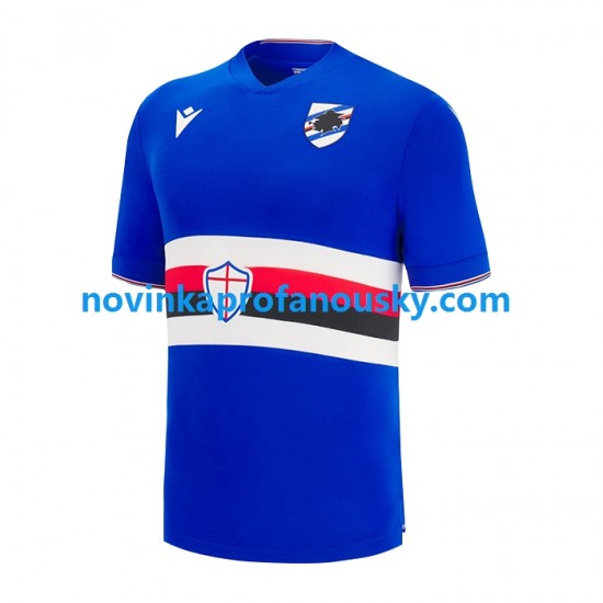 Sampdoria Dres Domácí Fotbalové Dresy pro Muže 2022-2023 Krátký rukáv