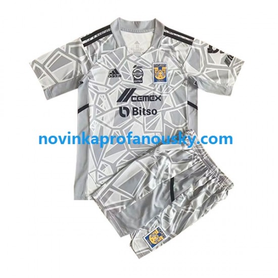 Tigres UANL Dres Brankářské Domácí Fotbalové Dresy pro Děti 2022-2023 Krátký rukáv