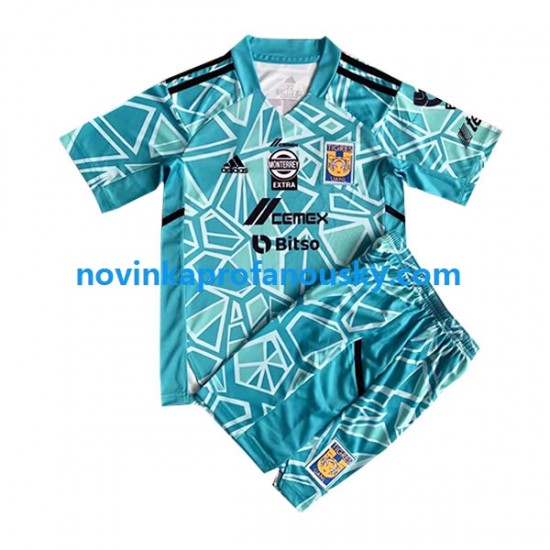 Tigres UANL Dres Brankářské Alternativní Fotbalové Dresy pro Děti 2022-2023 Krátký rukáv