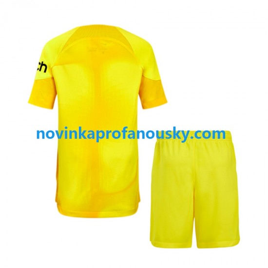 Tottenham Hotspur Dres Brankářské Domácí Fotbalové Dresy pro Děti 2022-2023 Krátký rukáv