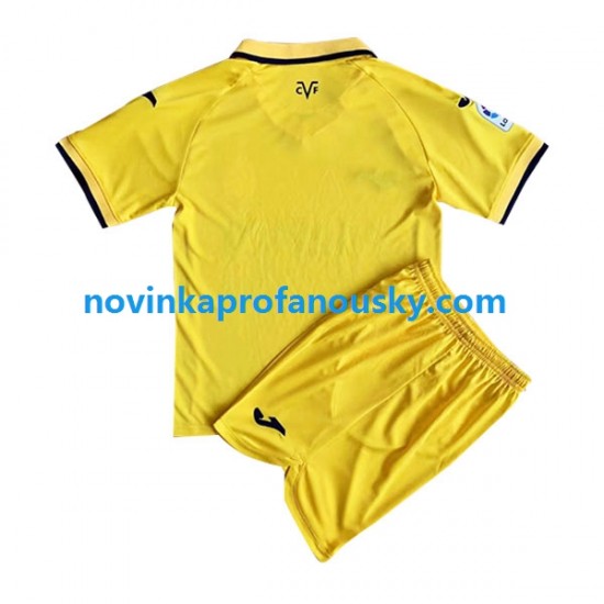 Villarreal CF Dres Domácí Fotbalové Dresy pro Děti 2022-2023 Krátký rukáv